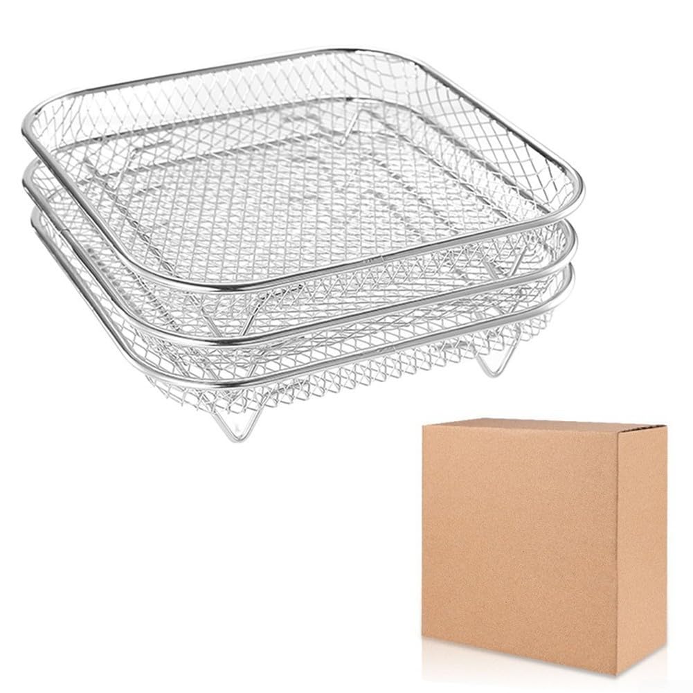 Panier de séchage pour friteuse à air avec grilles empilables