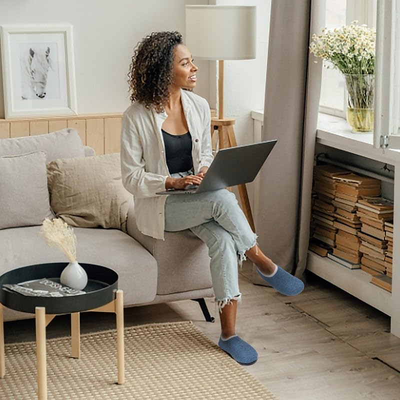 House Slippers for Women Men Travel Slippers Socks Non Slip Barefoot Indoor Bedroom Shoes3