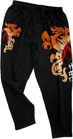 Amazon.com: 12 x l moda de la tienda Hombres Grandes Jogging Pantalones  Dragon, Negro : Ropa, Zapatos y Joyería