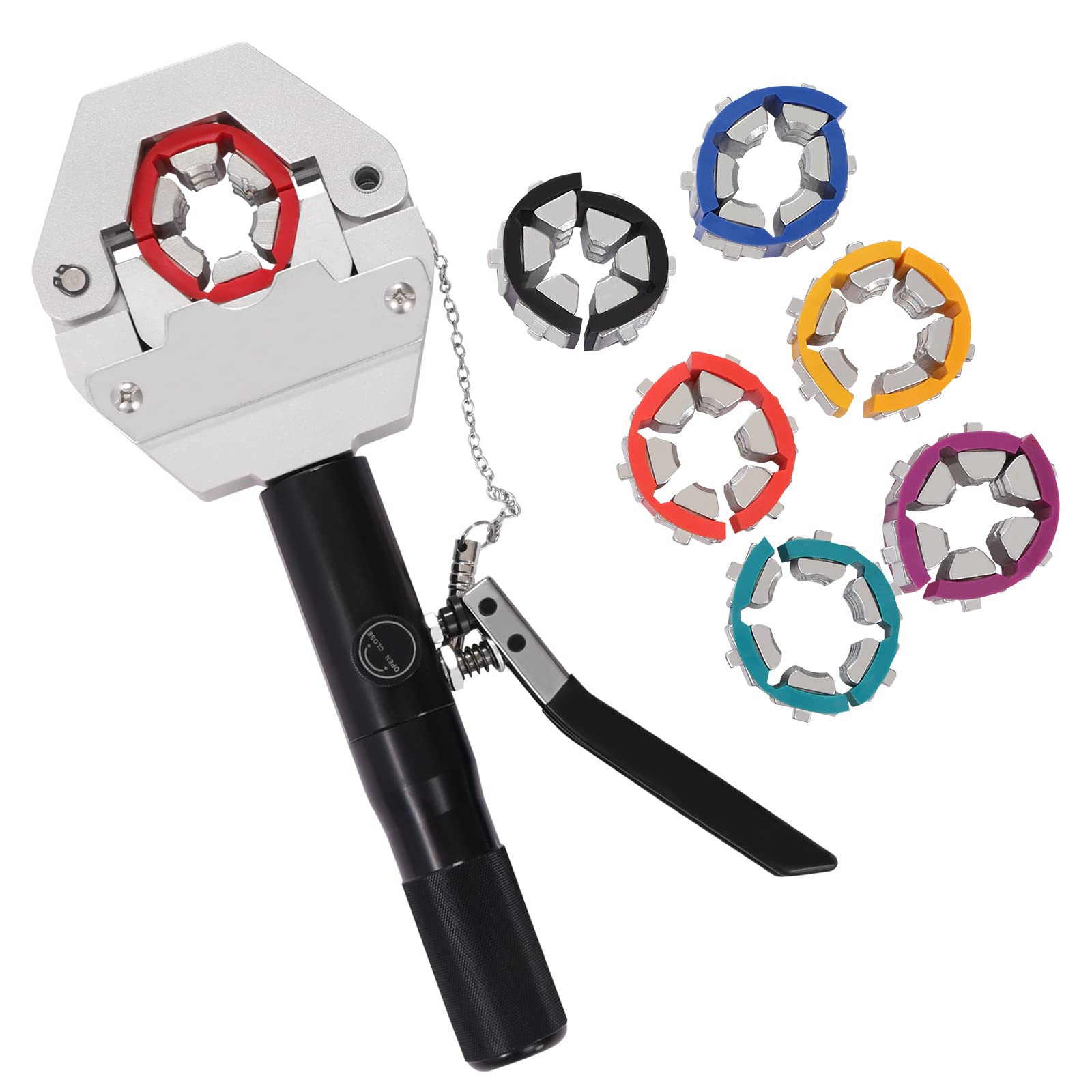 kaWTYY Manual A/C Hose Crimper Kit Air Conditioning Repaire Handheld Hydraulic Hose Crimping Tool