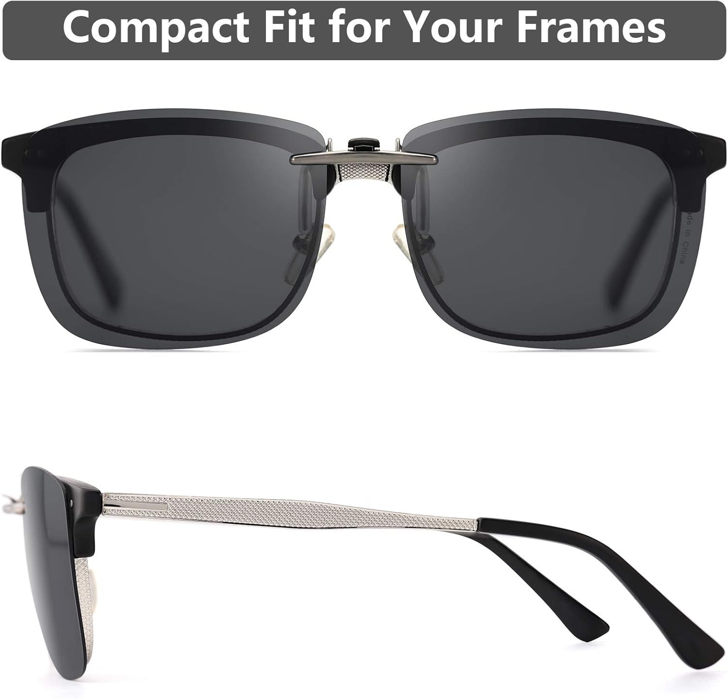 Polarized Clip-On Sunglasses