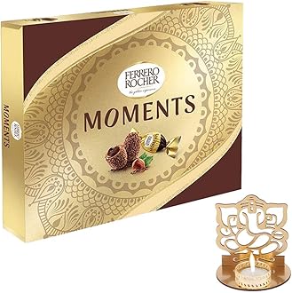 Astonished Retail Rocher moments chocolate Hamper | Premium Diwali Chocolate Hamper | Diwali Chooclate Gift With Ganeshjee Candle Stand Hamper | 788