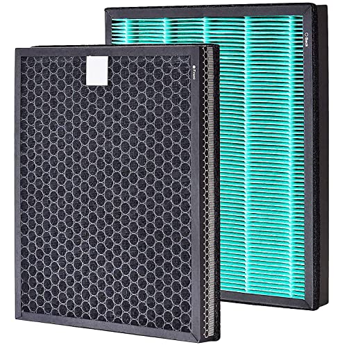 Laukowind for Coway Airmega 300S Air Purifier Replacement Filter Smart Technology - Compatible with Laukowind 300 / Max 2 True Filters, Activated Carbon 2-in-1 Filter, Part NO.3111635