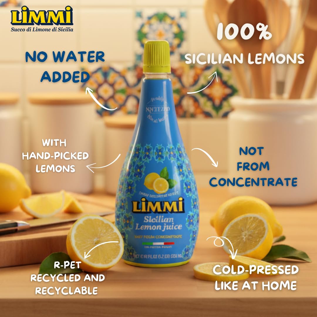 Amazon.com : Limmi Sicilian Lemon Juice, 6.76 Fl Oz | 100% Freshly