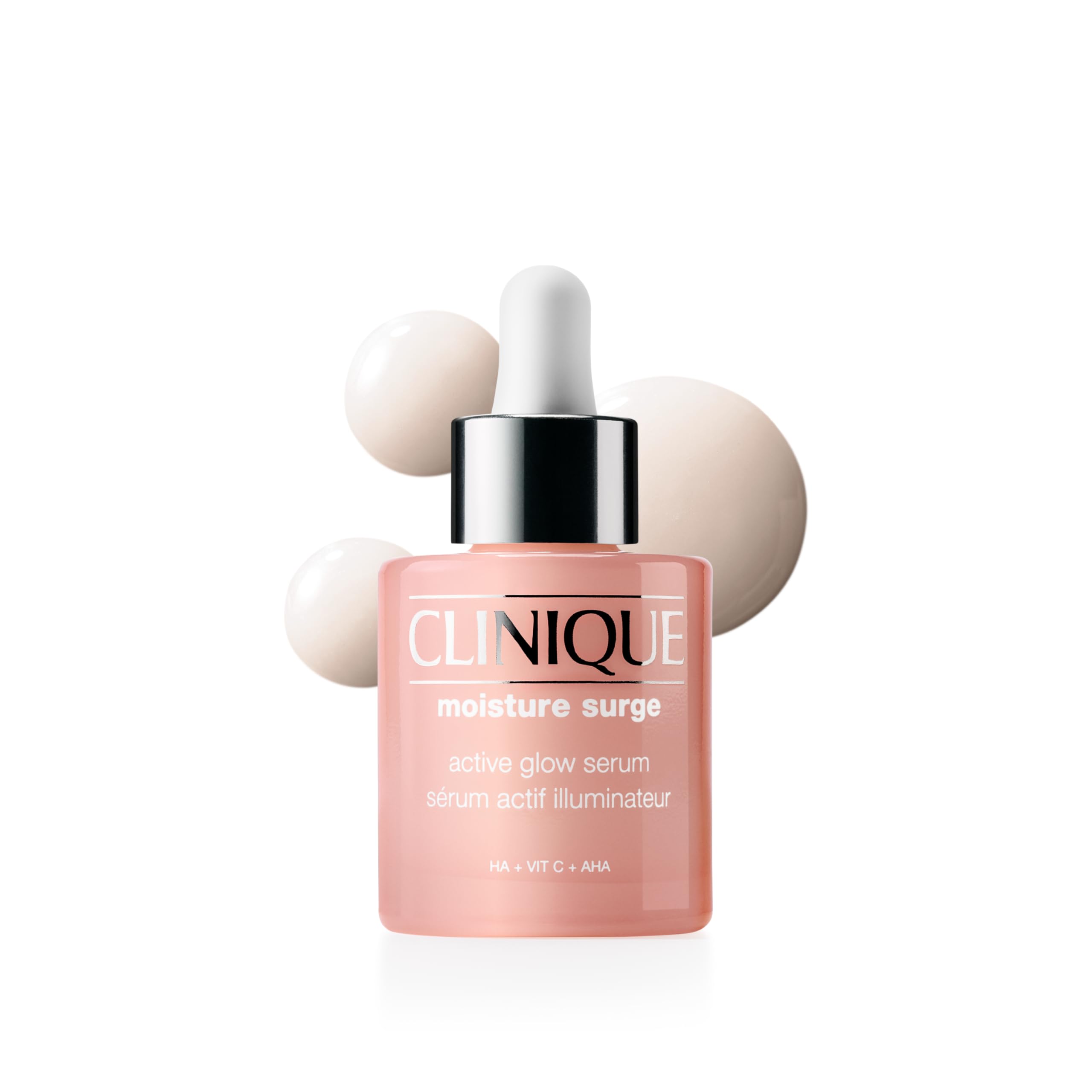 Clinique Moisture Surge Active Glow Serum siero idratante con 5% di acido lattico, vitamina C e acido ialuronico | Idratante, leggero e oil-free