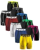 Mens Underwear Boxer Briefs 6" Underwear No Fly Wide Waistband Boxer Briefs Comfy Breathable