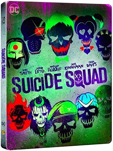Suicide Squad - Best Buy Exclusive SteelBook (Uncut) [4K Ultra HD + Blu-ray + UltraViolet] (2016) | Dolby Atmos | Imported from USA | Warner Bros | 123 min | Action Adventure Fantasy | Director: David Ayer | Starring: Will Smith, Jared Leto, Margot Robbie