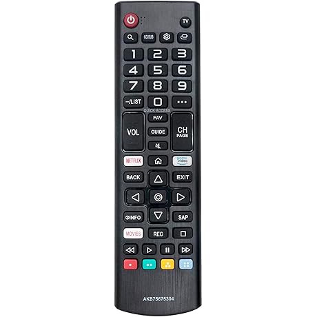 AKB75675304 Universal Remote Control Compatible with Multiple LG Smart TVs