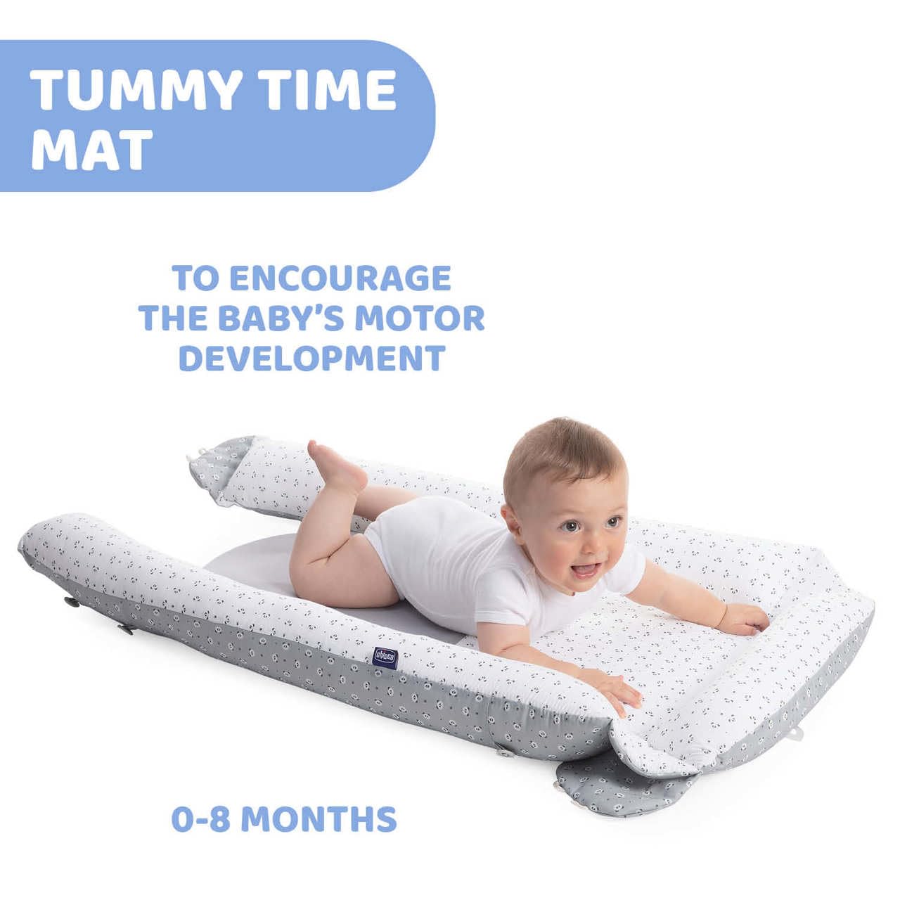 Chicco Mummy Pod, Riduttore Culla e Lettino, Impermeabile e Traspirante, con Speciale Rete 3D e Inserto anti-pipì, Regolabile, con 3 Lunghezze, Lavabile a Mano, Riduttore Neonato, Grigio, Foxy