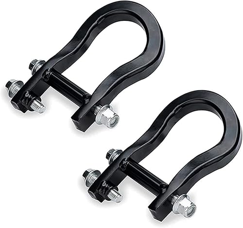 Ganchos de recuperación delanteros 84072463 23236699 19159115 compatibles con Chevy Silverado Sierra 1500 2007-2018, ganchos de remolque negros