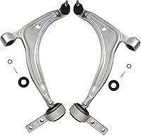 Vista 728 de Detroit Axle - 4 brazos de control de extremo delantero para Nissan Frontier Xterra 2000-2004 Brazos de control inferior y superior con rótulas