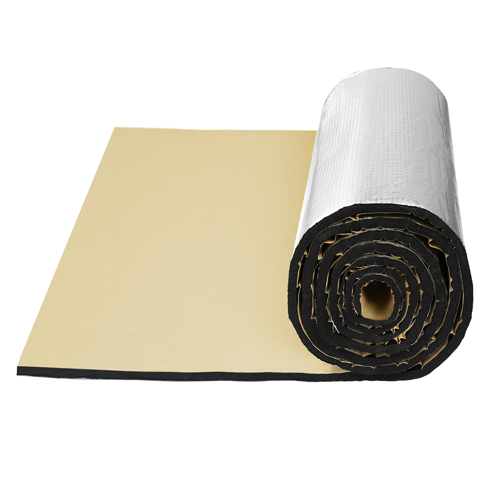 QUARKZMAN Auto 6.46sqft Auto Isolamento Termico Adesivo 10 mm Insonorizzante per Cofano Motore 60'' x 40'' 152x100cm