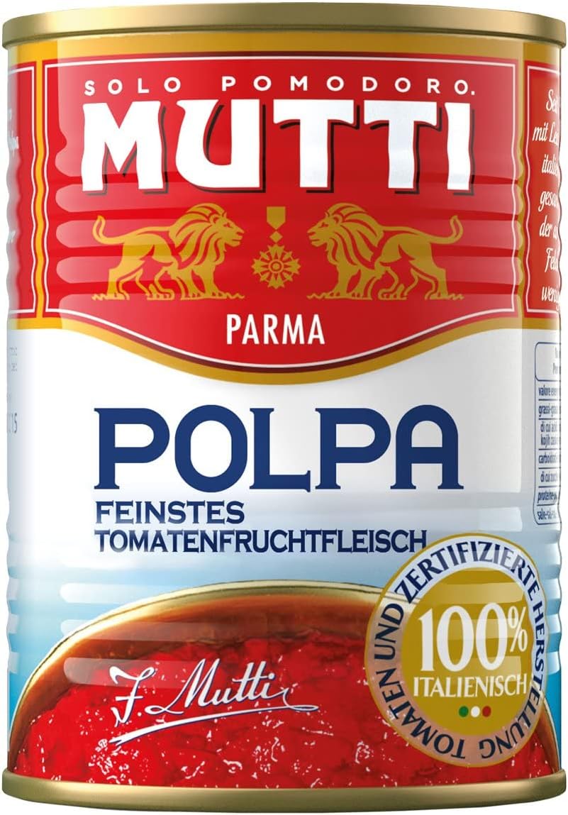 24x Mutti Polpa di Pomodoro Italian Pulped Tomato Sauce for Pasta 400 100% Italian!
