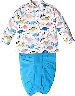 Bold N Elegant Baby Boys Cotton Printed Dinosaur Print Rawrsome Ethnic Wear Kurta And Dhoti Pants Set Price In India
