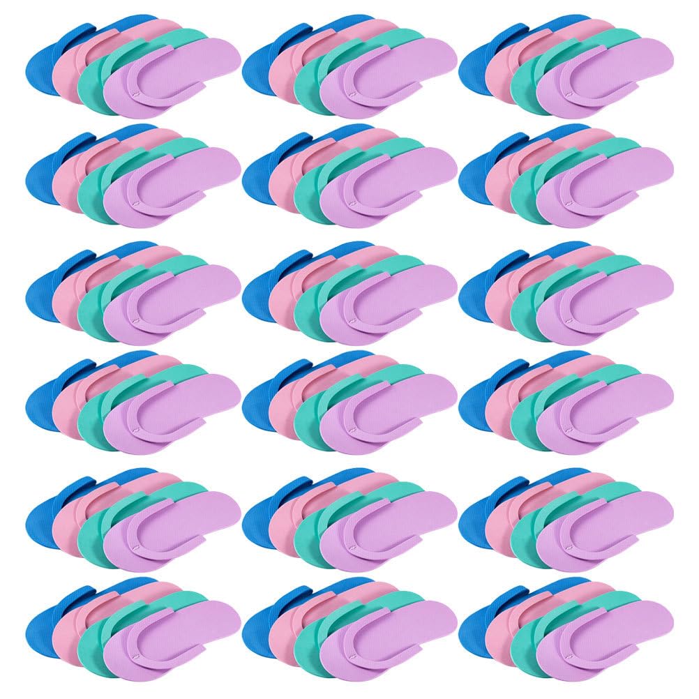 FRCOLOR 24 Paia Pantofole Usa e Getta Infradito Per Spa Infradito Antiscivolo Pantofole Per Unghie Pantofola Separatore Di Dita Infradito Estive Sandalo Ospiti Pedicure Eva Mancare Sandali