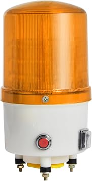 Amber Strobe Lights for Trucks 110dB Sound 6 Flashing Modes Alarm Light Flashing Safety Lights Emergency Lights for Vehicles DC24V