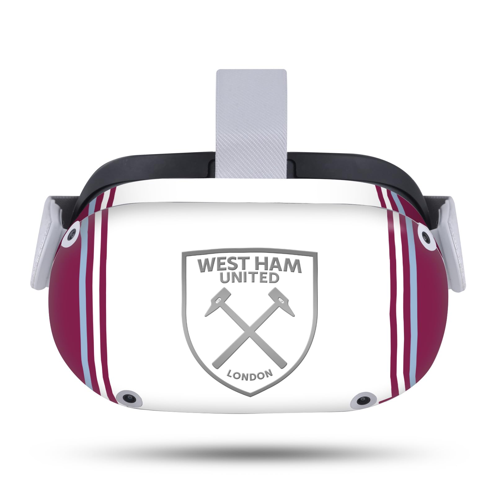 Head Case Designs Officially Licensed West Ham United FC Home 2023/24 Crest Kit Vinyl Sticker Skin Decal Cover Compatible with Meta Quest 2