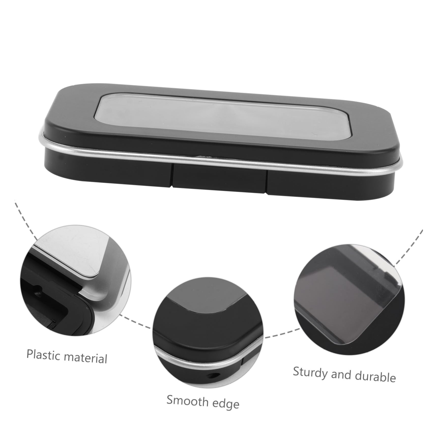Housoutil 2pièces Boîte à Yeux Magnétique Vide Pour Maquillage Organisateurs De Cosmétiques Palette De Rangement Pratique Pour Fards à Paupières Et Blush