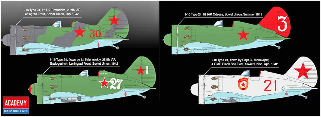 Academy 1:48 - Polikarpov I16 Type 24