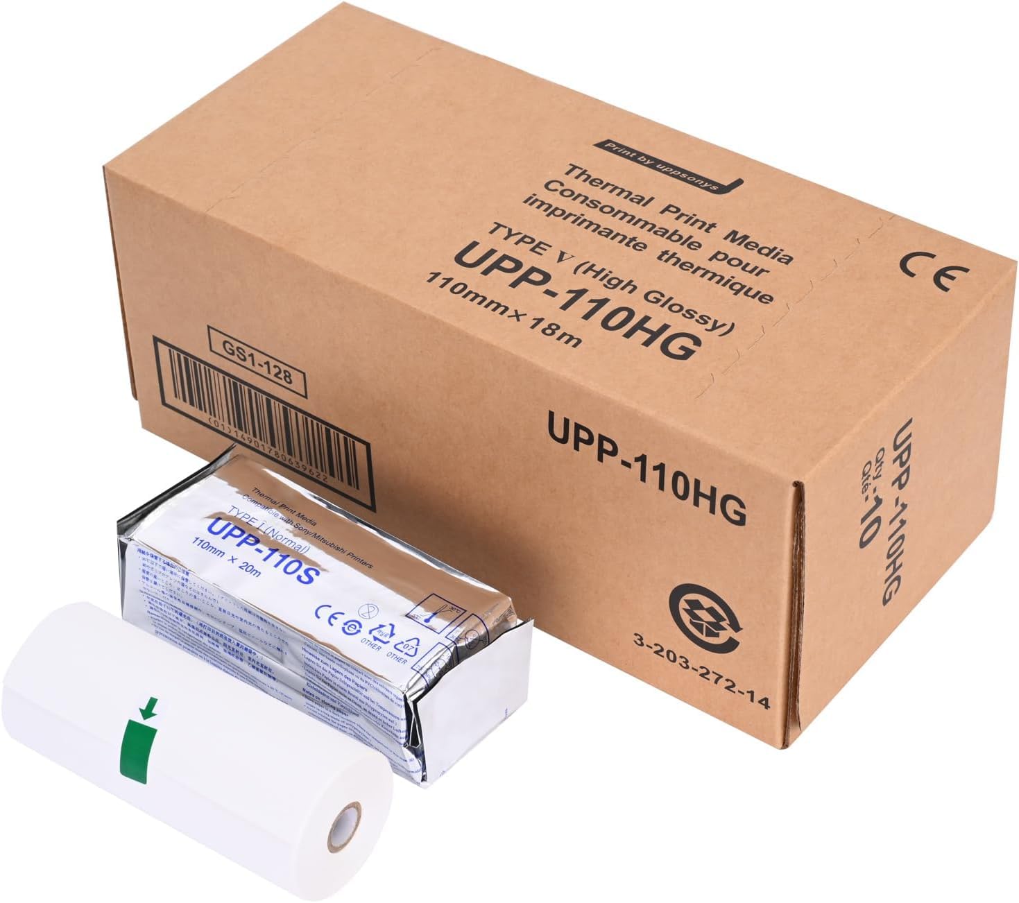 Ultrasuoni Carta UPP-110S Ultrasuono Film/Media 10 Rotoli, Tipo I Stampa Termica Film/Media