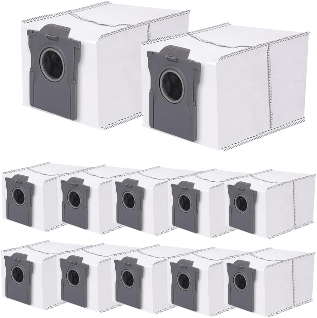 Chuancheng 12PCS Dust Bag for Dreame X30, X30 Ultra, X40 Ultra, S30, L10s Pro Ultra Robot Vacuum Cleaner, 3L Large Capacity Collecting Bags Replacement Accessories