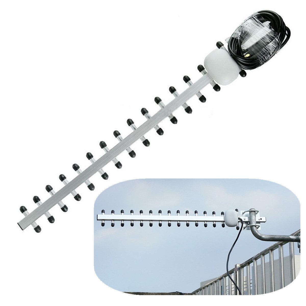 Antena 25dBi SMA Yagi 4G LTE z wysokim wzmocnieniem, antena zewnętrzna, wzmacniacz sygnału