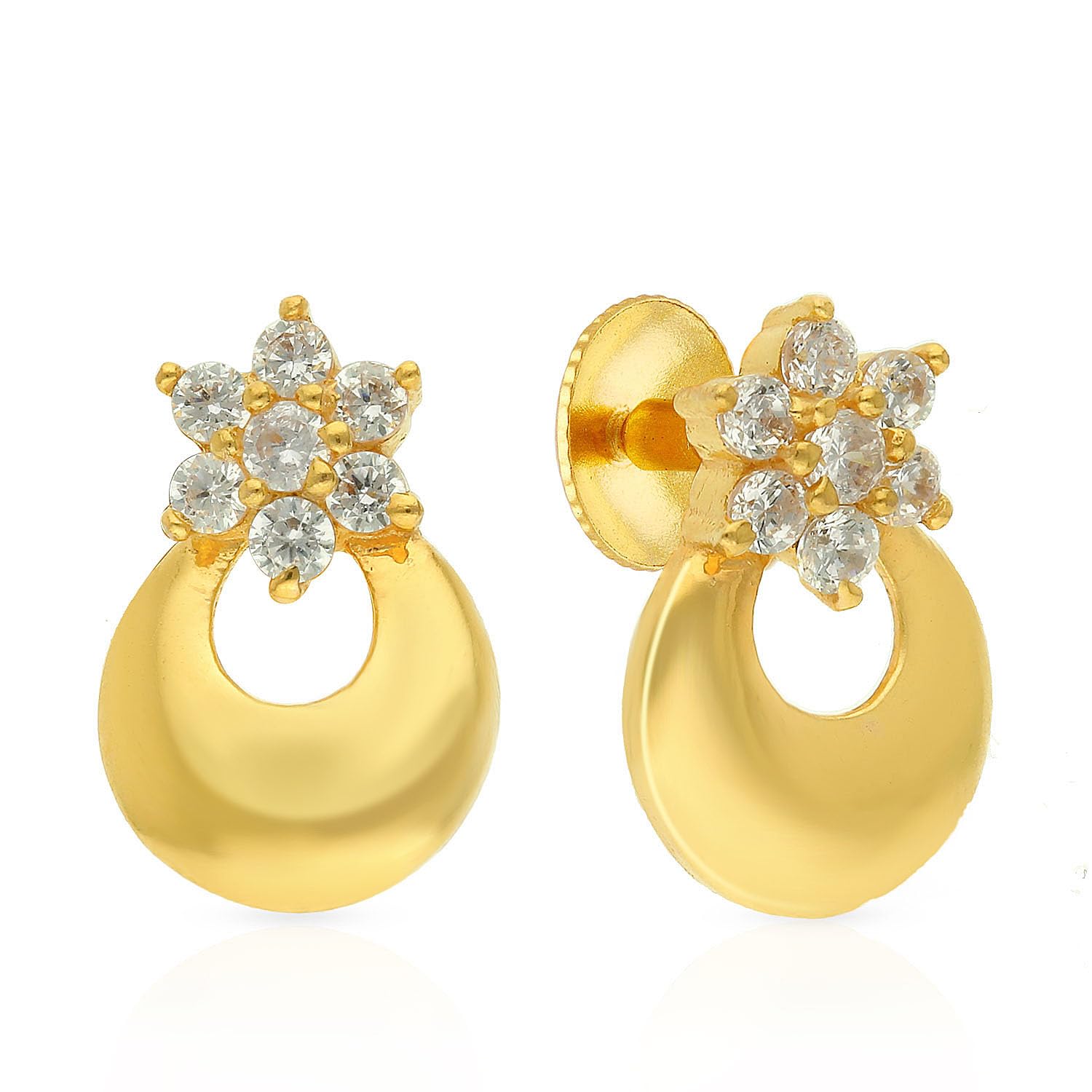 Malabar Gold & Diamonds 22k Yellow Gold Earrings for Women, Girls and Kids | 22 kt (916) BIS Hallmark Gold Earrings for Birthday, Anniversary & Festive Gift (B0932HTBHC) Amazon Price History, Amazon Price Tracker