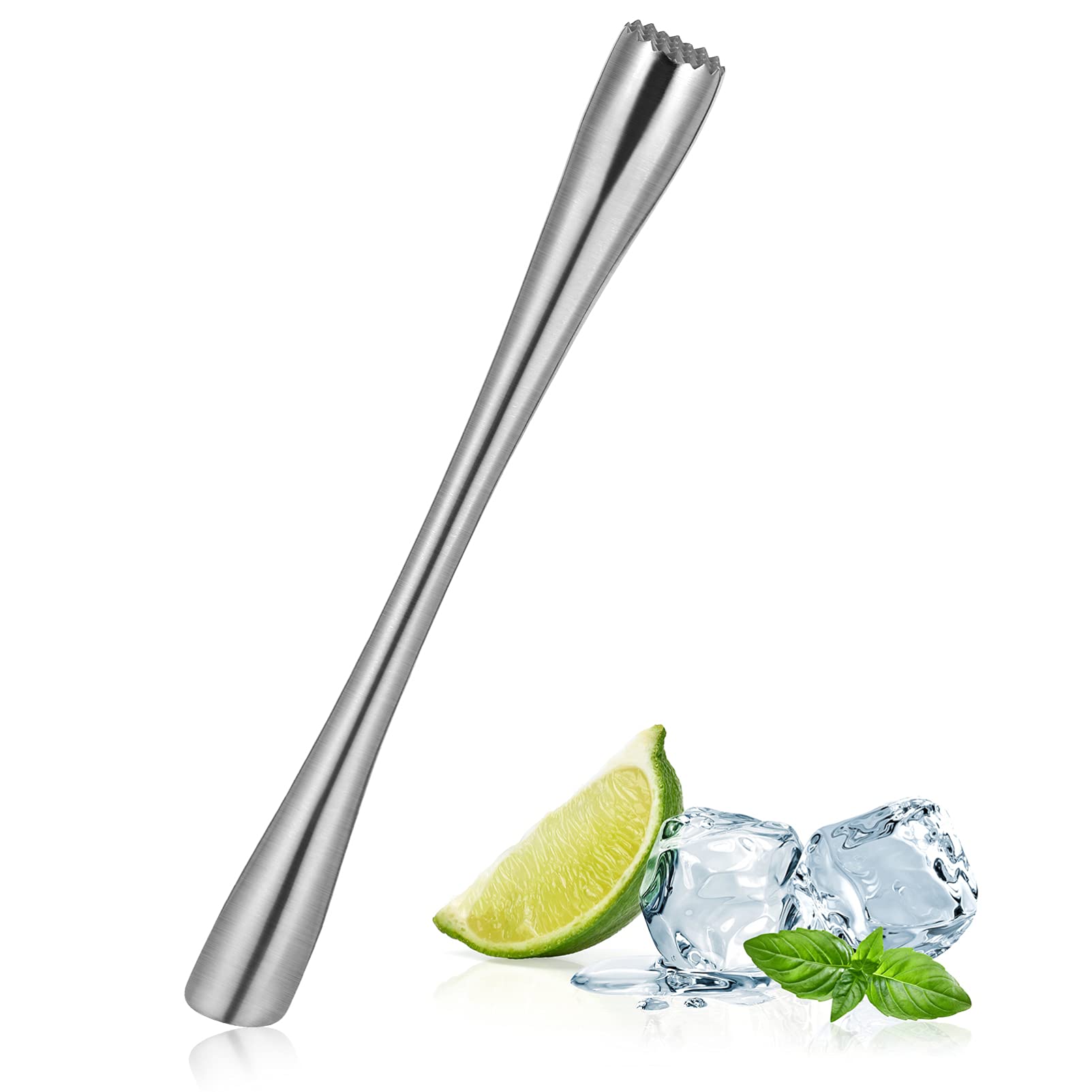 Cabilock Masher Tool Muddler Muddler for Kitchen Masher Margarita Muddler T Tool Jigger for Bartending Masher s Muddler Fruit Crusher Mojito Muddler Drinks Stainless Steel