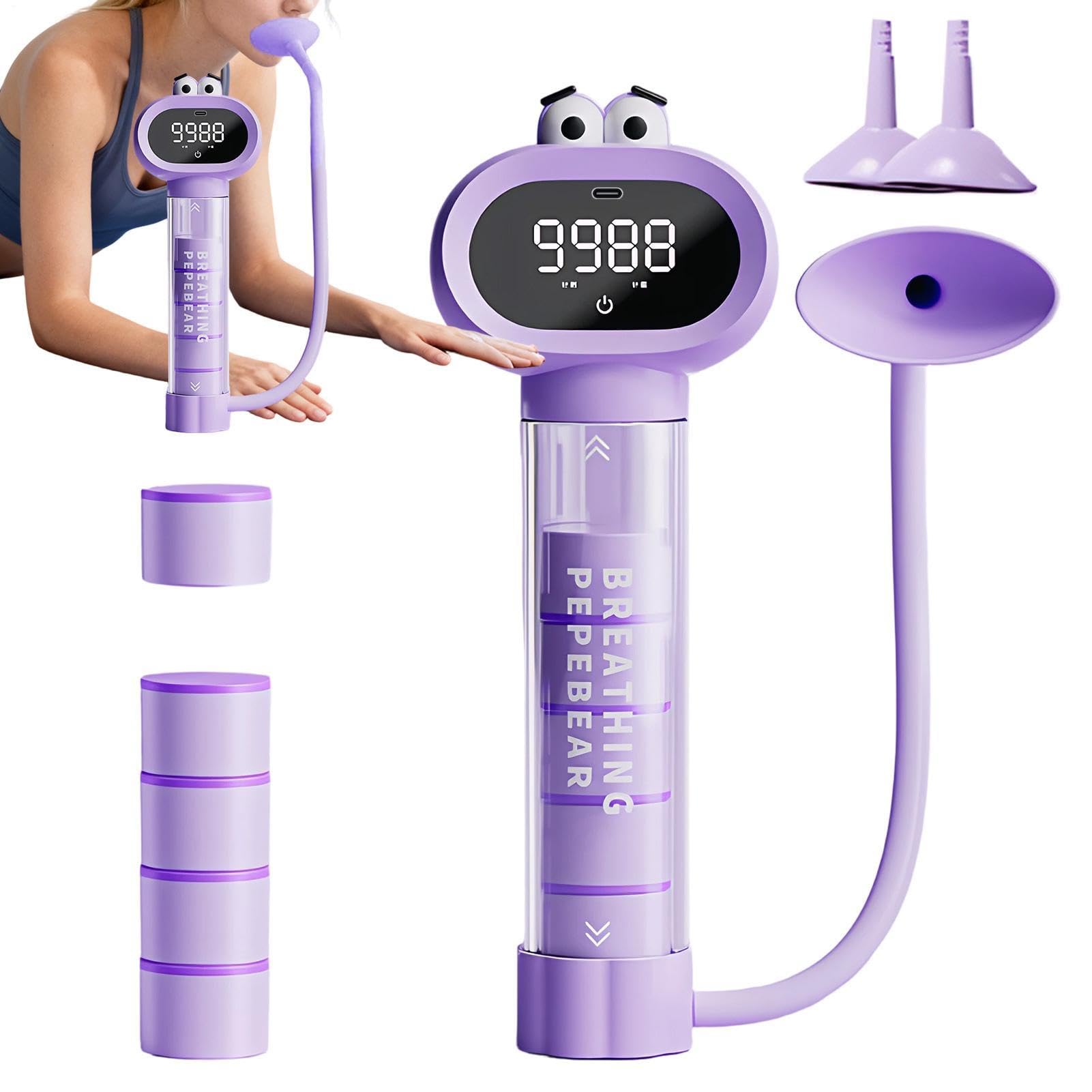 Dispositif D Exercice Pulmonaire | Exerciceur Respiratoire Portable | Entraîneur Respiratoire,pour Adolescents Maison Extérieur École Fitness Sports