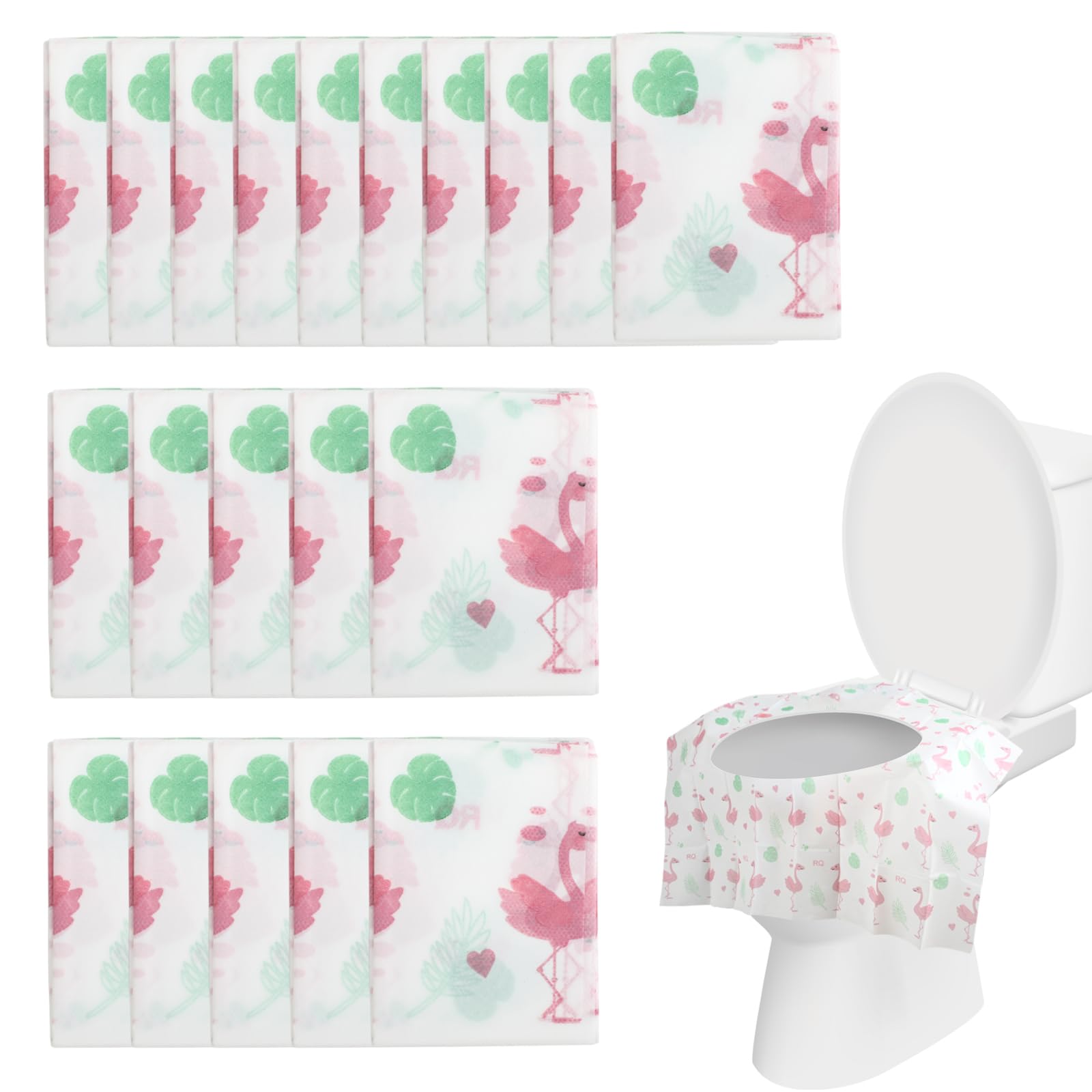 Copriwater Usa e Getta - Copri Water WC, Copri Tavoletta WC, Materiale Vlies, Doppio Rinforzo, Taglia Universale