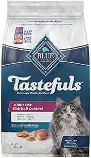 Blue Buffalo Tastefuls Hairball Control Natural Adult Dry Cat Food, Chicken, 7lb bag