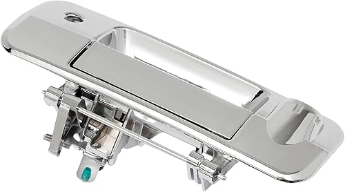 Miniatura 7 de Gledewen Manija de puerta de portón trasero cromada, compatible con Toyota Tundra 2007-2013, exterior trasero con orificio para cámara  Reemplaza