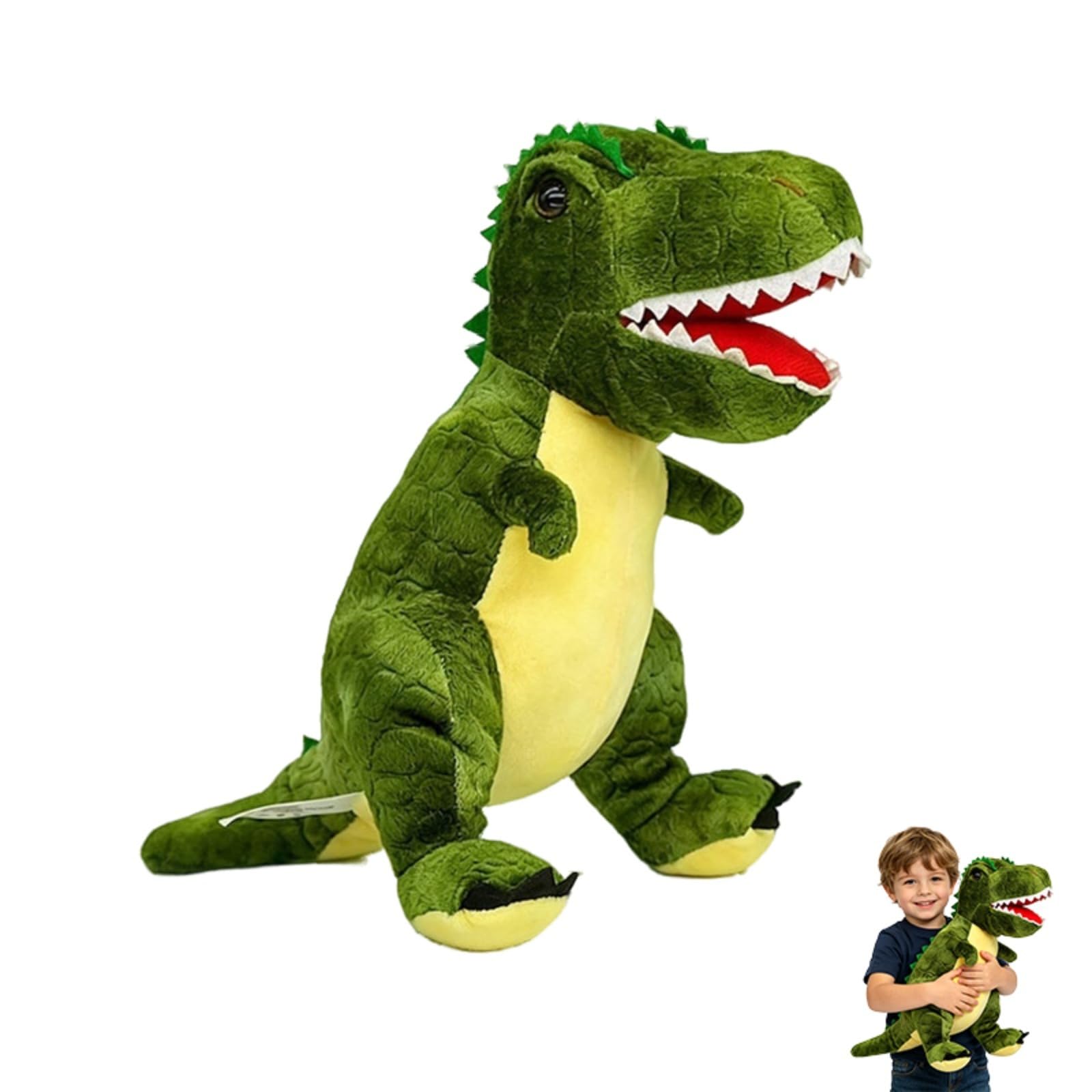 JORCEDI Stuffed Dinosaur Plush, Realistic Dinosaur Plush Toy, Cute Soft Dinosaurs Pillows Doll, Standing,Home Decoration, for Boys and Girls (Tyrannosaurus rex)