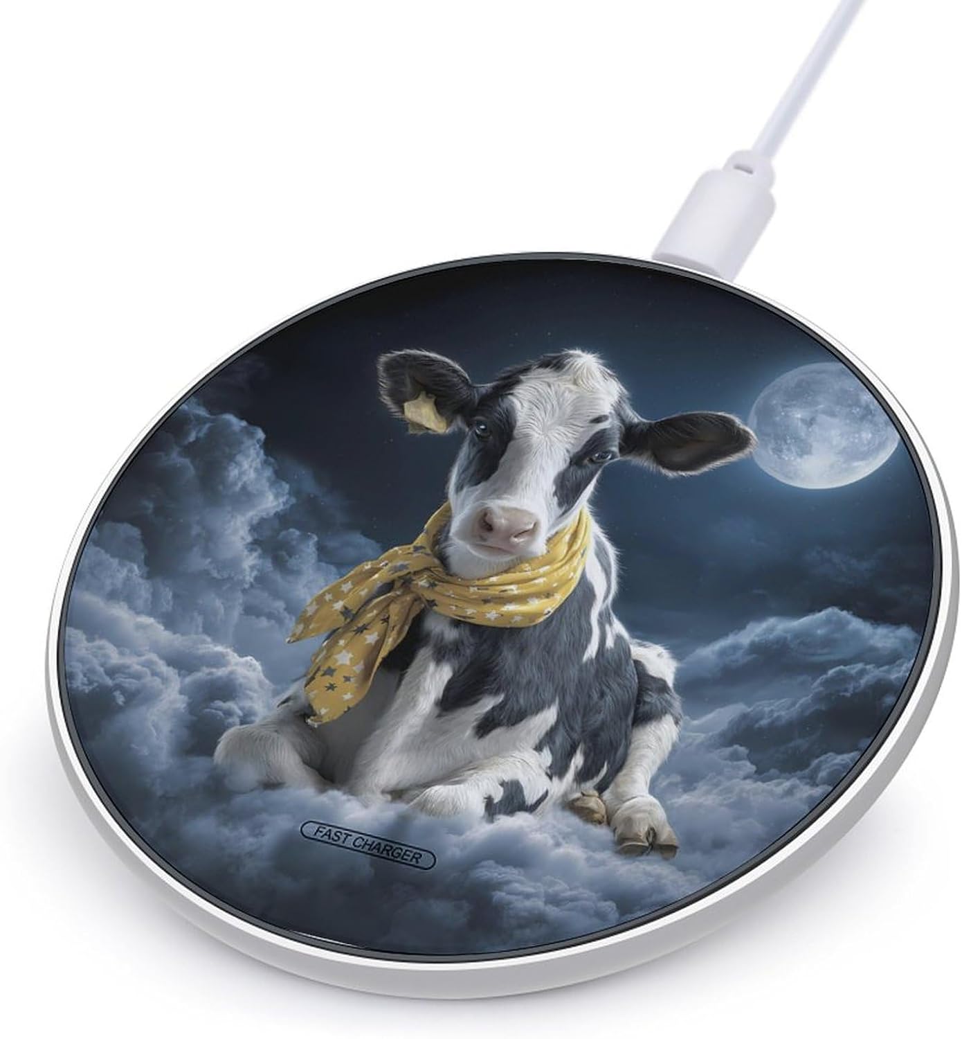 Cow and Moon Slim 10W Fast Charging Pad