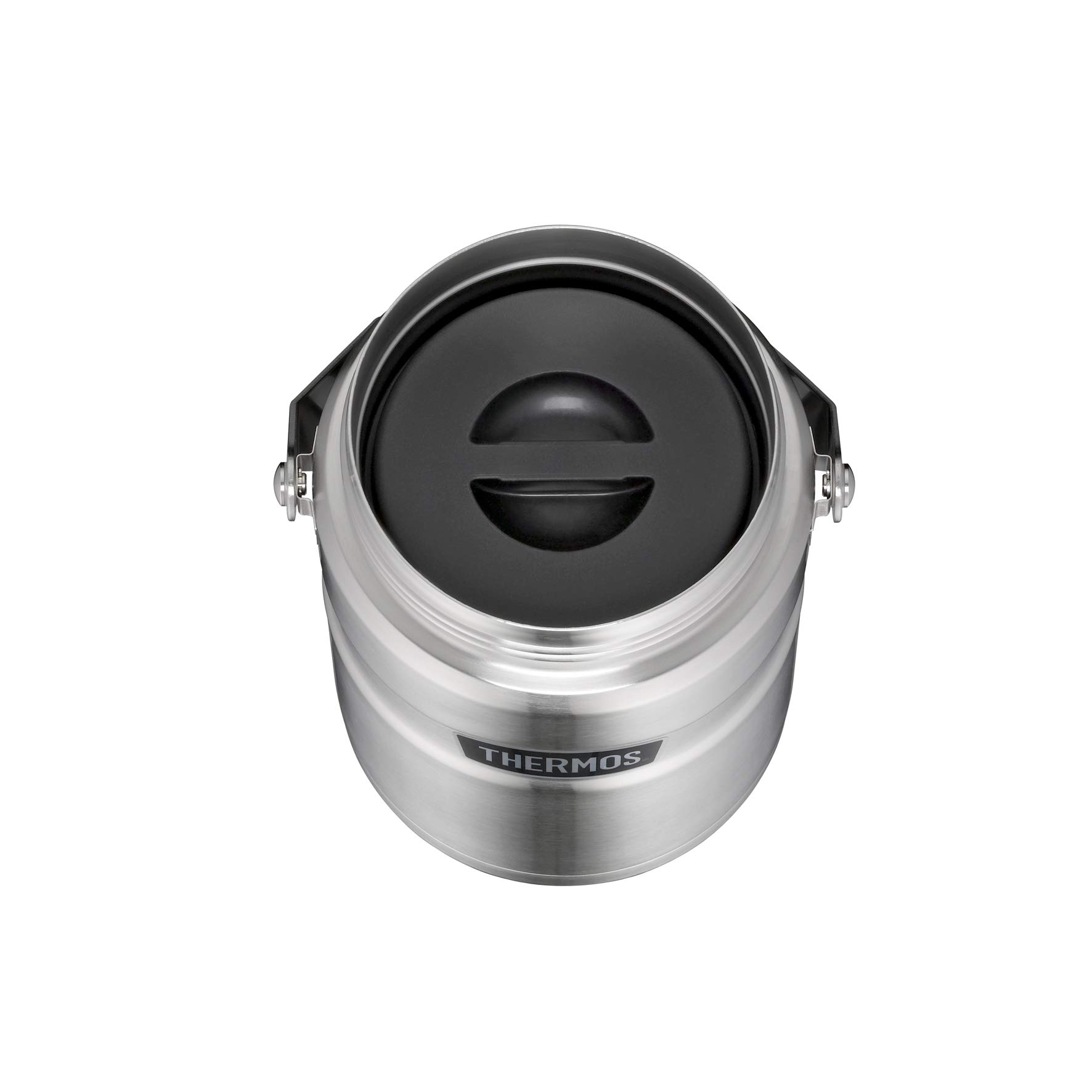 Thermos STAINLESS King Food JAR - Termo de acero inoxidable con inserciones y asa, 1,2 l, acero inoxidable, 12 horas de calor/24 h frío, para pasta, sopa, cereales, recipiente térmico para alimentos,