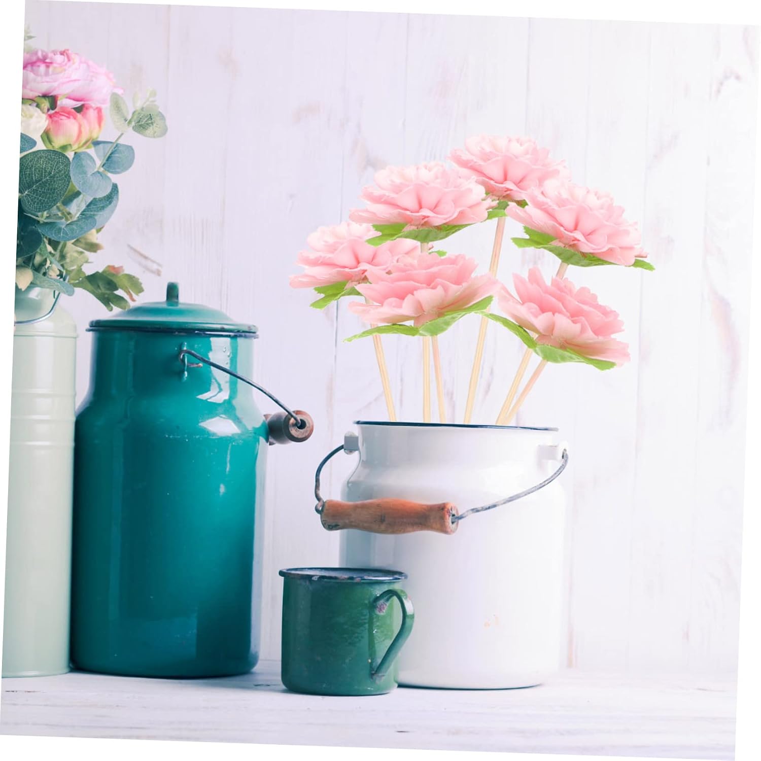 Aromatherapy Diffuser Reed Flowers Decorative Rattan Sticks for Home and Office Scented Oil Diffuser Refill 10 Inch Aromatic Flower Sticks Set