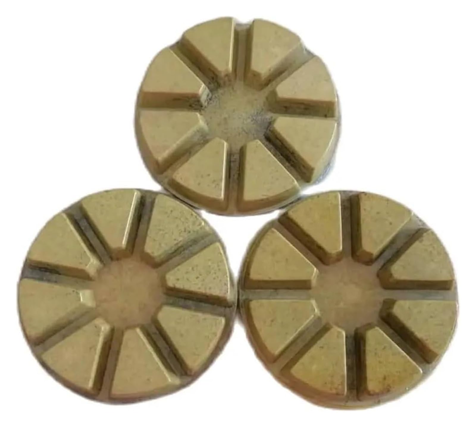 80 mm Siete pasos for pulir, renovar y abrillantar el piso de concreto cemento con disco pulido agua arena diamante .0526
