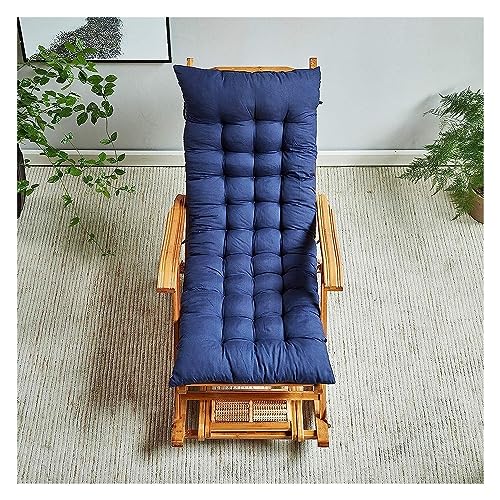 JYARZ Tumbona Sillas Plegables Mecedora Plegable Tumbona Silla De Salón Balcón Patio Jardín Siesta Sillón Reclinable Jardin Exterior(D+Cushion)