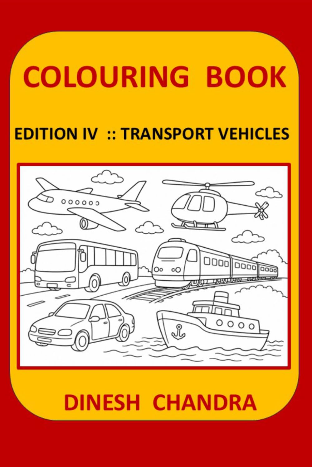 Colouring Book: Transport Vehicles