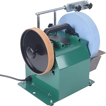Water-Cooled Grinder, Electric Grinding Blade Sharpener Machine Belt Sander Polishing Bench Grinder, Bench Wet Stone Grinding Machine Water Cooled Sharpening System for Household Woodworking