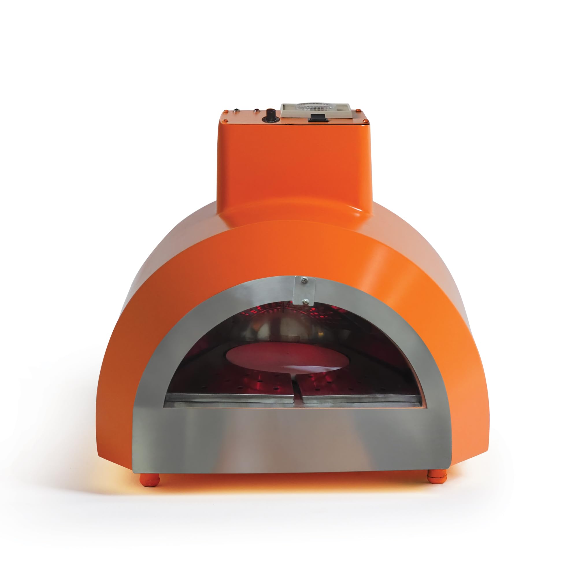 SpeedX BakeX Pro Electric Pizza Oven For Home | 12 Inch Cordierite Rotating Stone | Bakes Pizza in 5 Mins | Toast, Roast & Bake | 450°C High Heat | Indoor & Outdoor Use (Spicy Orange)