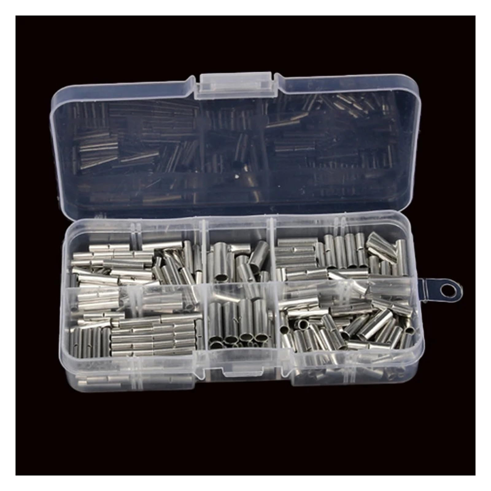 VWWJCCRO 220pcs Uninsulated Butt Wire Connector AWG 22-10 Copper Tinned Splice Crimp Terminal Sleeve Terminals Crimping Connectors