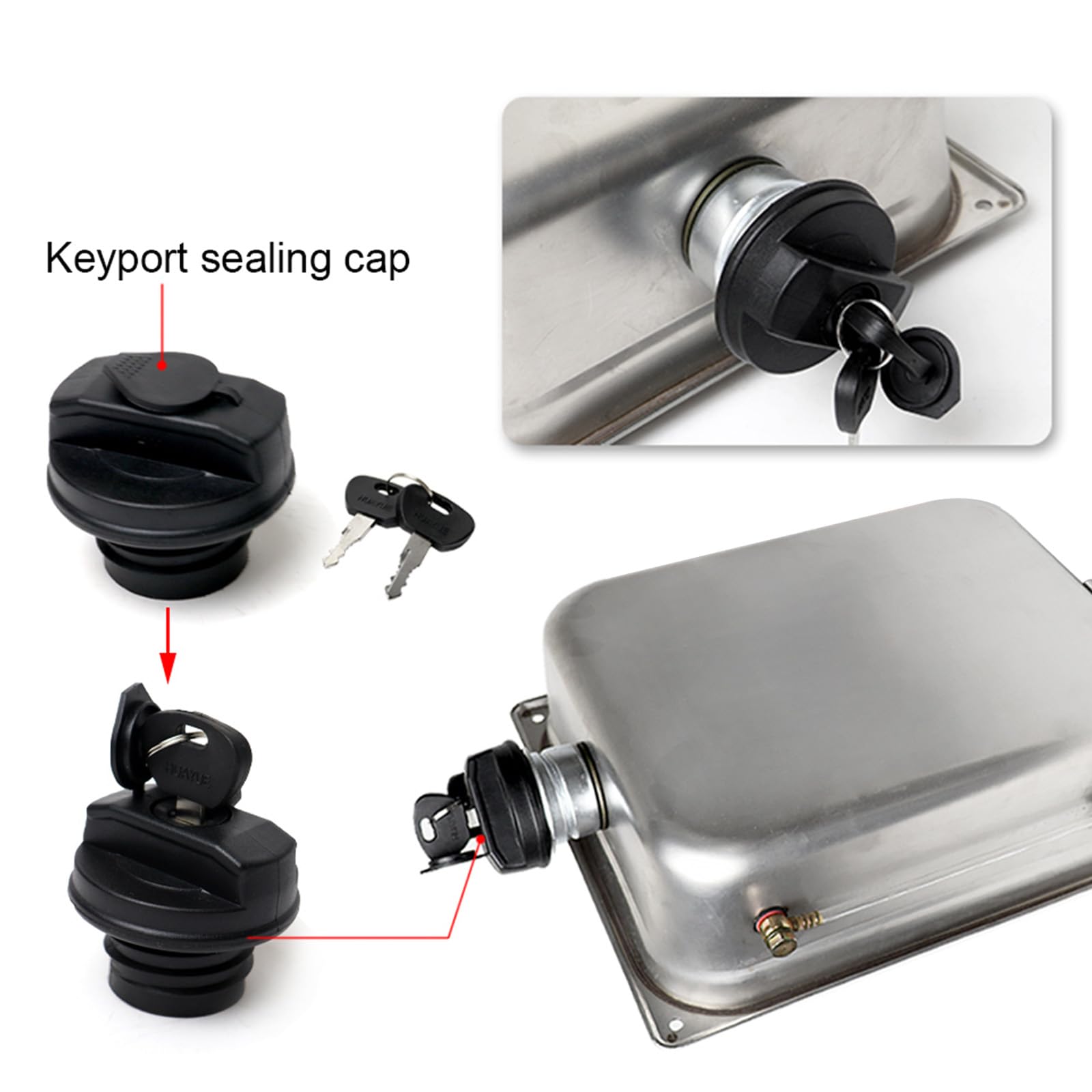 Réservoir de carburant en acier inoxydable 7L pour chauffage diesel Webasto Eberspacher, réservoir de carburant pour voitures, camions et tracteurs