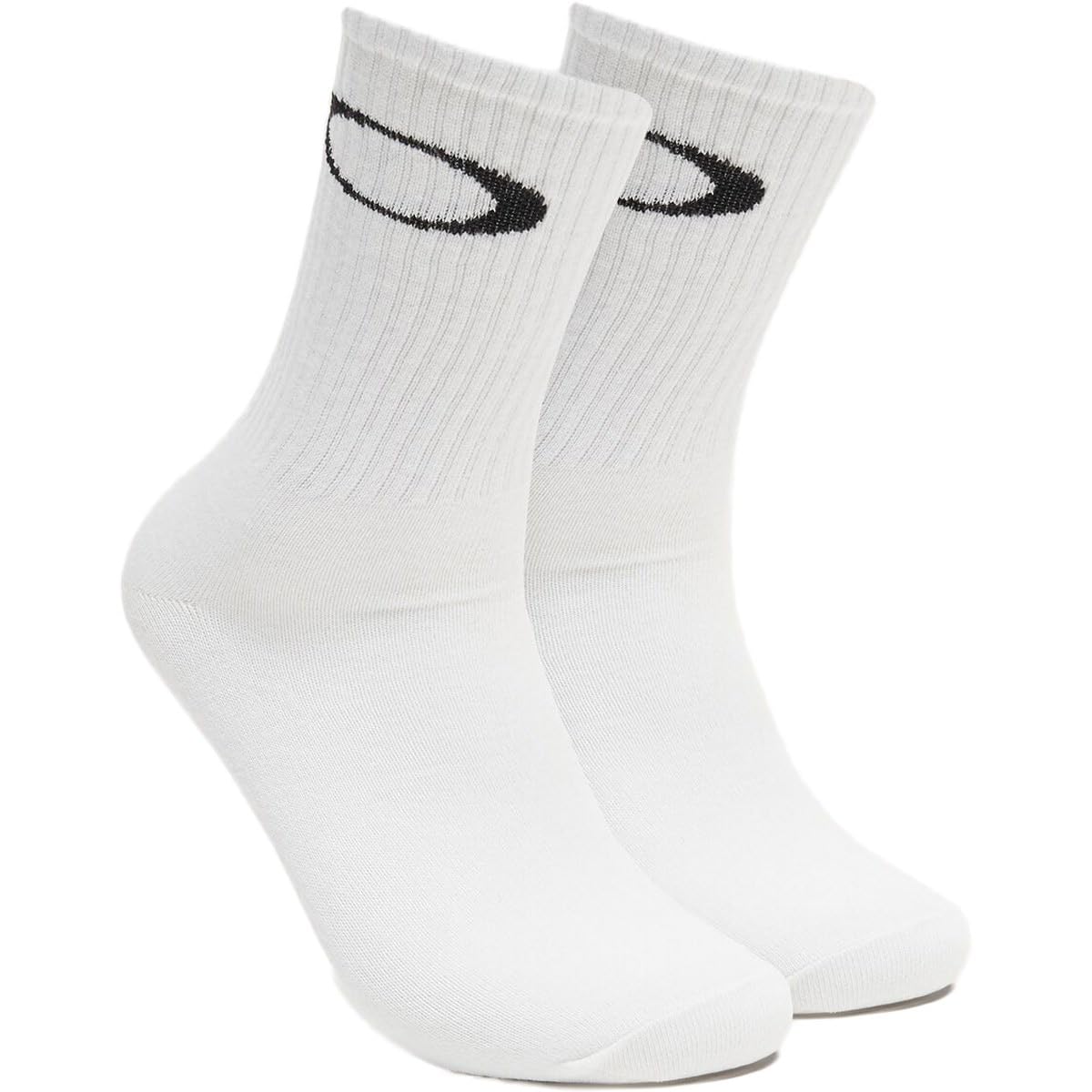 Oakley Man Ellipse Crew Sock, White, Large
