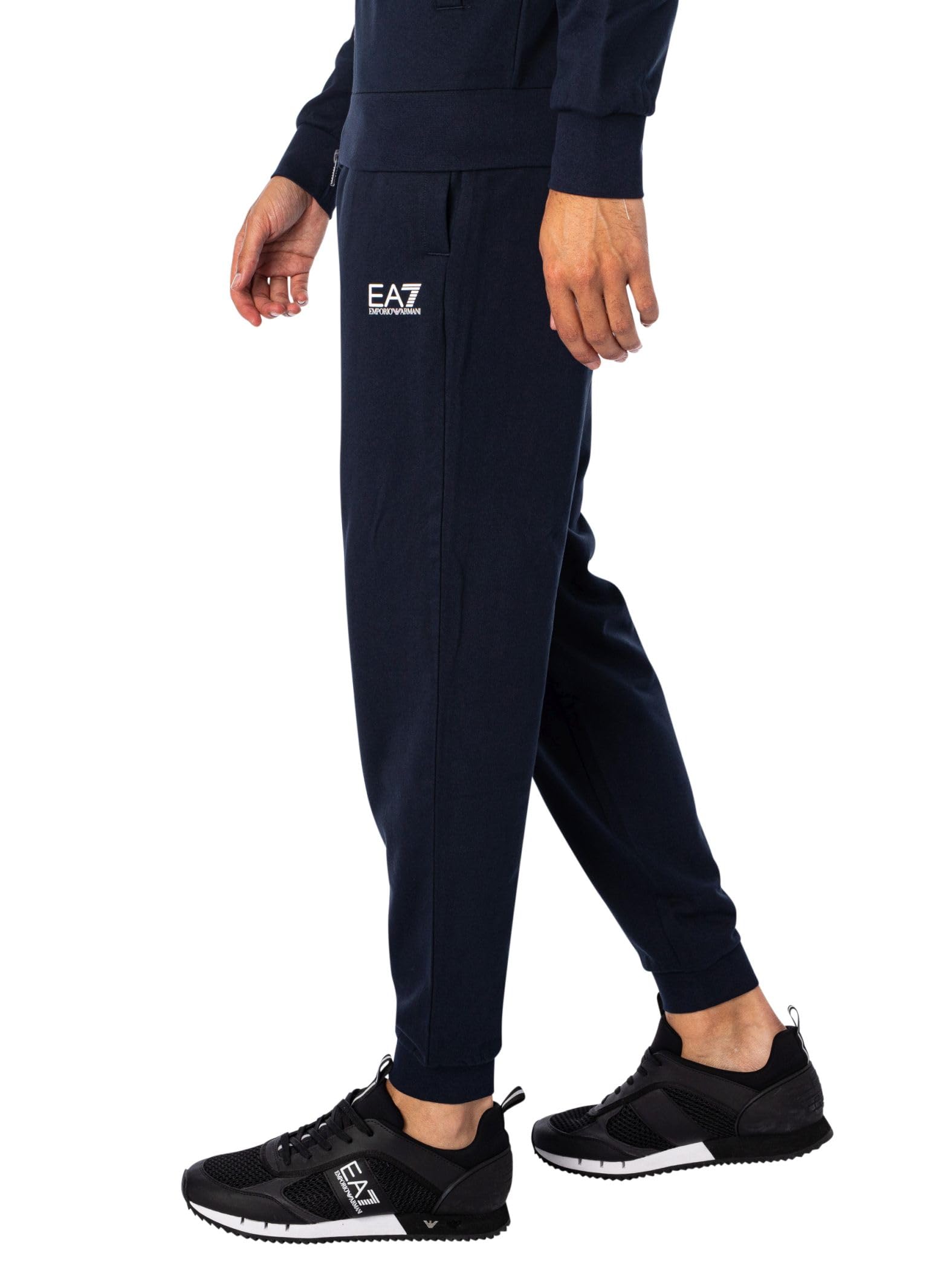 EA7 Emporio Armani Tuta Uomo Core Identity in cotone 8NPV60PJVRZ 8058997450553 Armani Blu L
