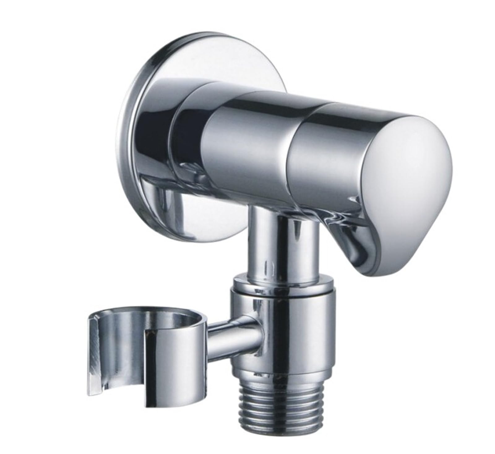Robinet d'angle en laiton chromé AG066 vanne d'arrêt fiable pour bidet