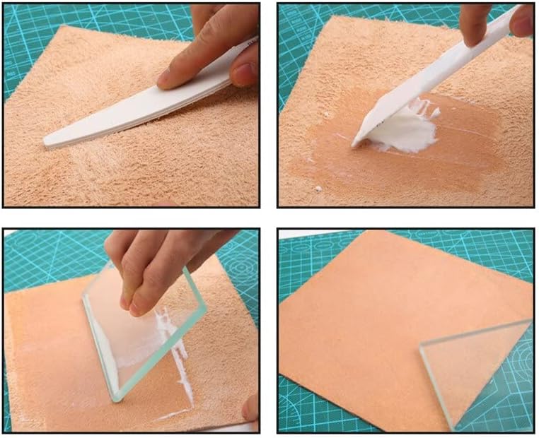 Leather tempered glass bed surface sanded, tempered glass sanded glass block leather thinned sanding plate,