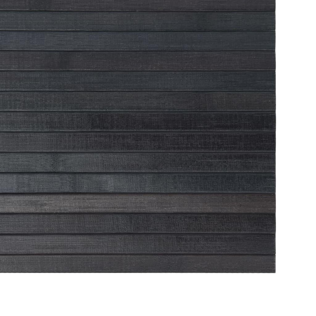 vidaXL Vloerkleed rechthoekig 60x100 cm bamboe donkerbruin, tapijt, kleed, vloermat, vloerbedekking, kleedje, rond vloerkleed, vloerkleed rond
