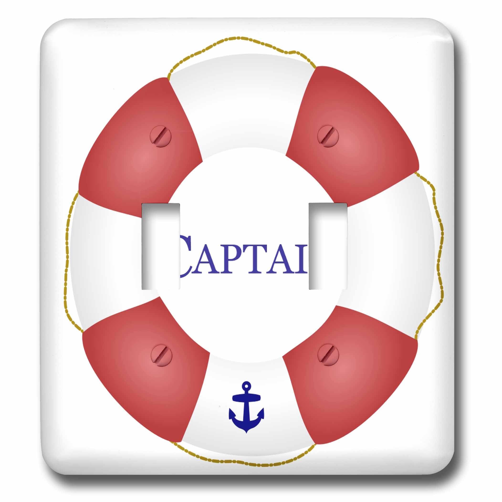 Plaque interrupteur double bateau marin finition graphique HD