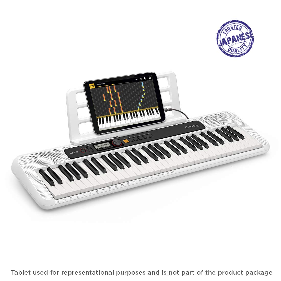 Casio CT-S200 Casiotone 61-Key Portable Keyboard (White) & Casio